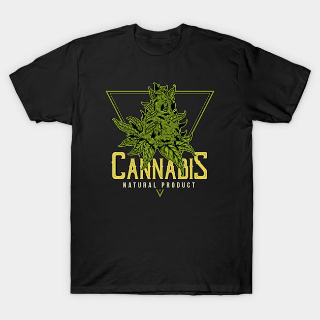 Cannabis Natural Product T-Shirt by alexwestshop